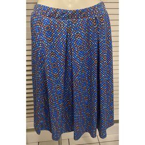 LuLaRoe Colorfuly Skirt Large Pull On  Women’s Side Pockets